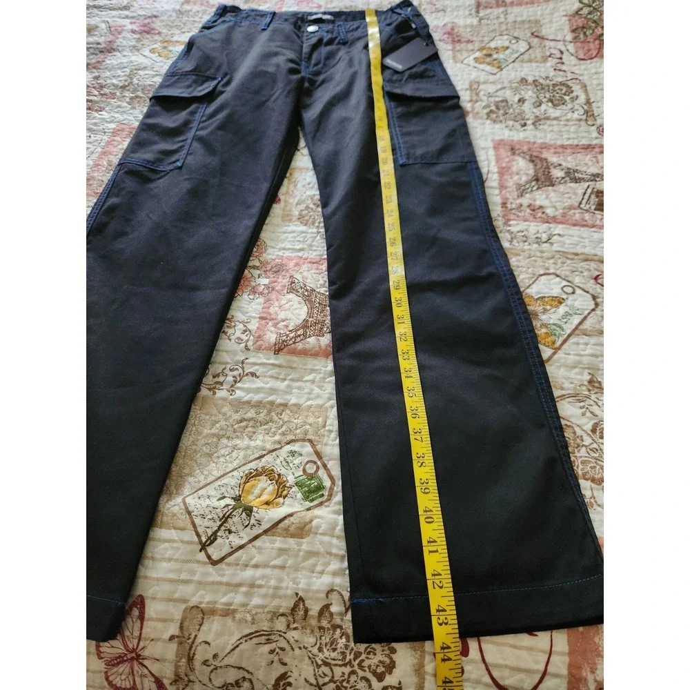 True Religion Men's Cargo Pants‎ Size 30 Jet Black 108335